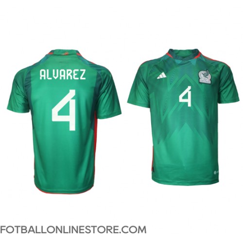 Billige Mexico Edson Alvarez #4 Hjemmetrøye VM 2022 Kortermet